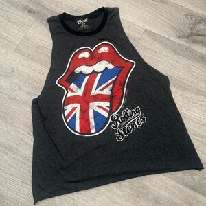 Bravado Rolling Stones Union Jack Tank Top - Dark Gray